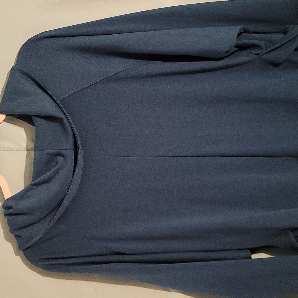 Ideology Womens Large Teal Blue Shirt w/Ties